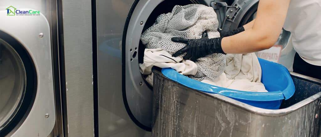 A person doing laundry dry cleaning-Laundry Dry Clean